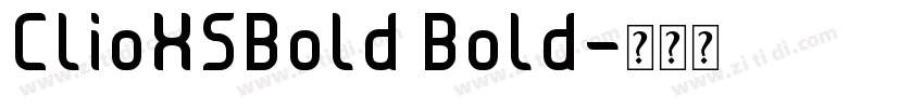 ClioXSBold Bold字体转换